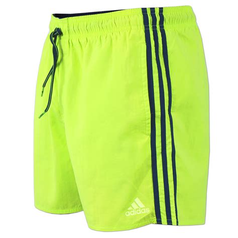 adidas herren 3-streifen badeshorts neon|Herren.